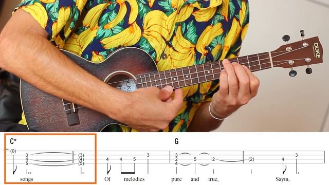 Bob Marley - Three Little Birds (Ukulele Fingerstyle Tab Tutorial) смотреть онлайн