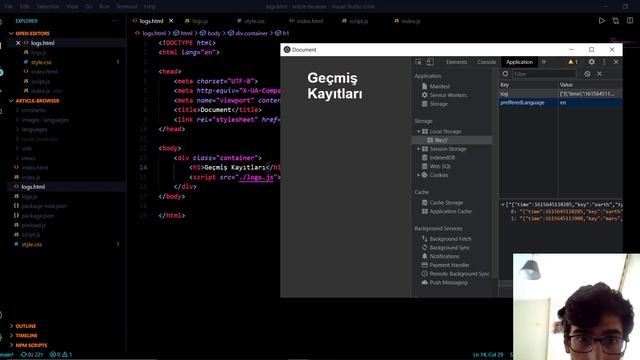 11.Bölüm: Log Sayfası Arayüzü- Electron.js İle Tarayıcı Geliştirme Uygulaması смотреть онлайн