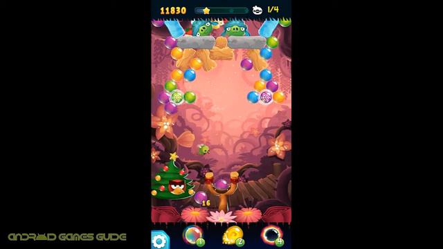 Angry Birds POP Bubble Shooter: Level 40: Walkthrough (3 STARS) HD смотреть онлайн