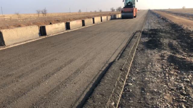 Укрепление дороги 10 км Астраханская область Асфальтогранулобетонная смесей (АГБ)