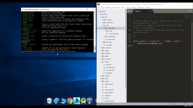 Laravel Route Controller Blade Yapısı PHP Artisan Kullanımı смотреть онлайн
