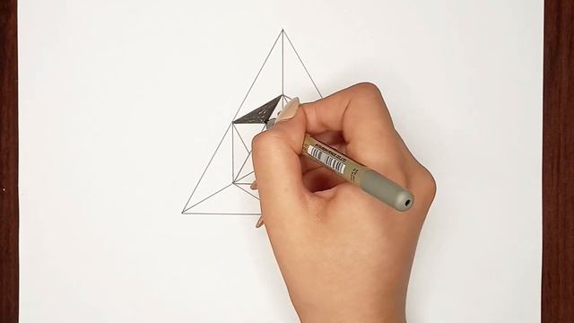 easy 3d drawing triangle - how to draw optical illusion 3d triangle - free hand drawing art смотреть онлайн