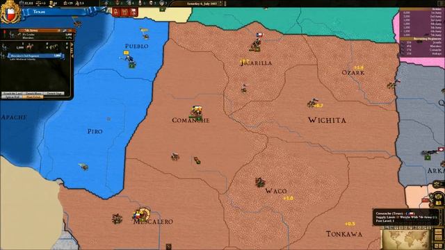 Let's Play Europa Universalis 3 Divine Wind States Texas Part 1 смотреть онлайн