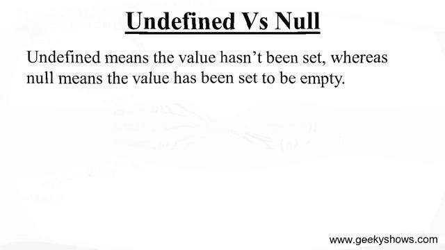 Difference between Undefined and Null in JavaScript (Hindi) смотреть онлайн