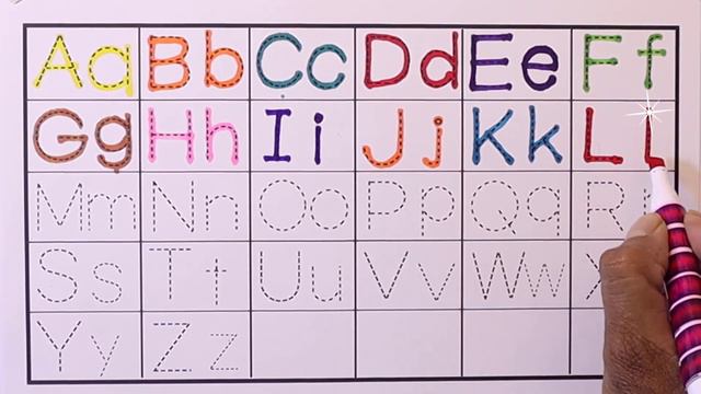 Dotted Alphabet writing | ABC for Kids | Learn English Alphabet | abc song | a for apple смотреть онлайн