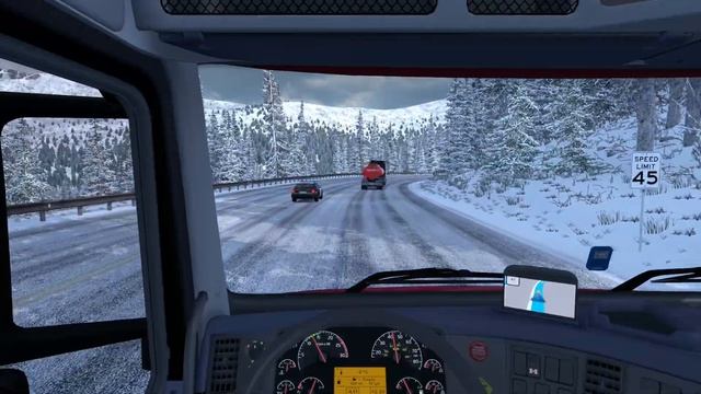Frosty Winter Weather Mod v3.0 - American Truck Simulator - Steamboat Springs (CO) to Pueblo (CO) смотреть онлайн