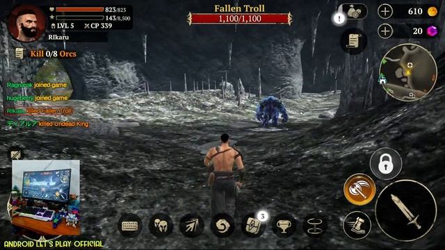 Makin Ringan No Auto Play - EVIL LANDS Gameplay Android Open world MMORPG смотреть онлайн