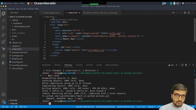 Deploy React App on AWS with Github Actions | What is Github Actions | Github OIDC Provider смотреть онлайн