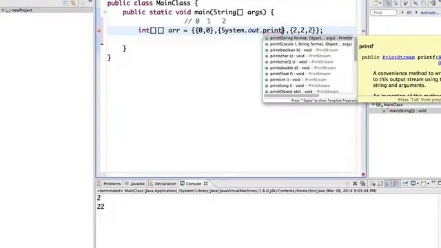 Java 24 multi-dimensions array 1 جافا смотреть онлайн