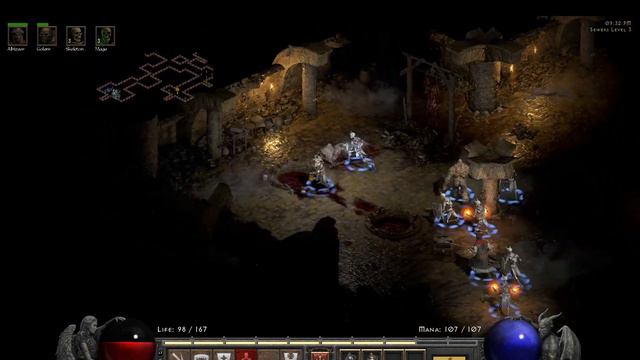 Diablo 2 Resurrected 50 2.4 patch Necromancer Ladder Speedrun Gamepad Walkthrough HD No commentary смотреть онлайн