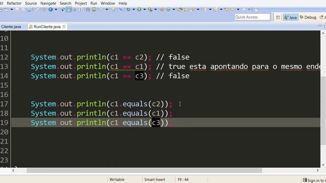 34 - Certificação Java (Igualdade entre Strings usando == e equals() - Final) смотреть онлайн