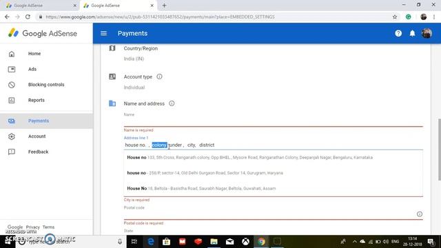What Is Address Line 1 And 2 ? How To Fill ? In Any Form Like Adsense [ In Hindi ] смотреть онлайн