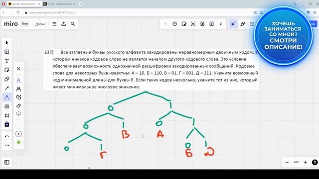 Решение ЕГЭ №4 по информатике | Сборник К. Ю. Полякова №237 смотреть онлайн