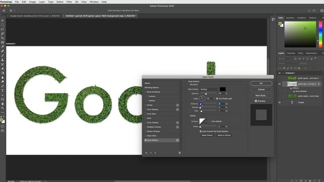 Easter google doodle Photoshop смотреть онлайн