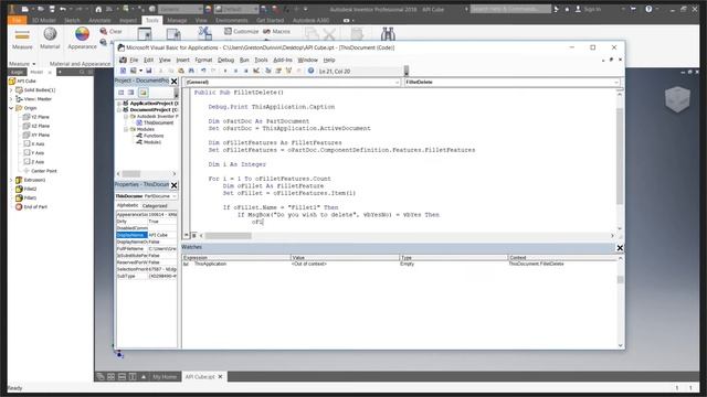 Introduction To Inventor API (iLogic) | Autodesk Virtual Academy