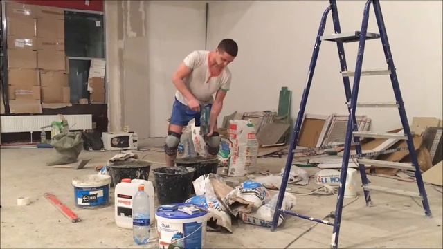 ООО ЭвентусСтрой. Работы по укладке напольной плитки. смотреть онлайн
