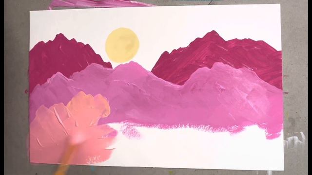 How to paint: Gold mountains #abstractpainting #paintingforbeginners #acrylicpainting #pyaar смотреть онлайн