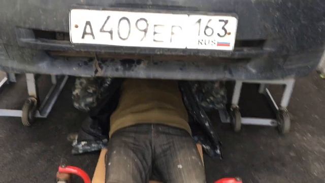 Эстакада для авто + лежак-тележка смотреть онлайн