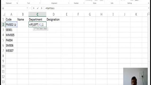 Excel : Lessons for Create your own formula with if and text left formula combination for Departmen смотреть онлайн