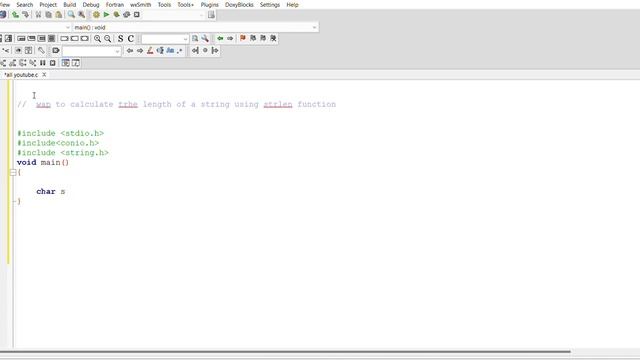 Program in C to calculate the length of a string using strlen function || смотреть онлайн