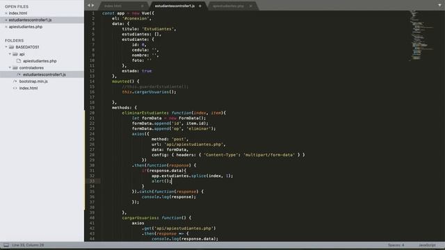 #4 ACTUALIZAR Y ELIMINAR DESDE VUE-AXIOS A MYSQL смотреть онлайн