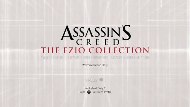 ASSASSIN'S CREED: THE EZIO COLLECTION Title Screen Xbox One X 07.01.21 смотреть онлайн