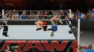 WWE2K15 брок леснар против джона сины
