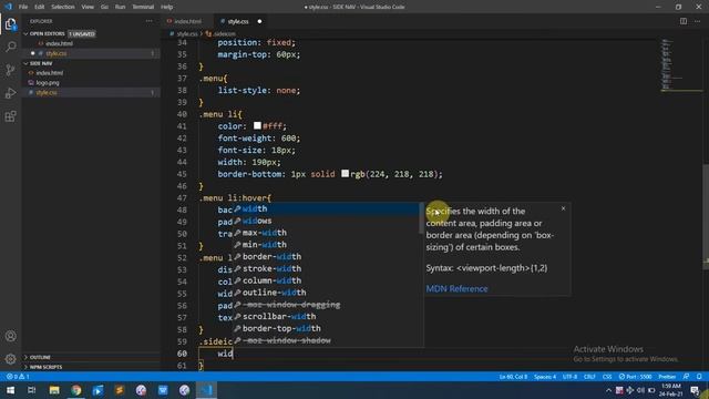Hamburger Menu Css Side Nav смотреть онлайн
