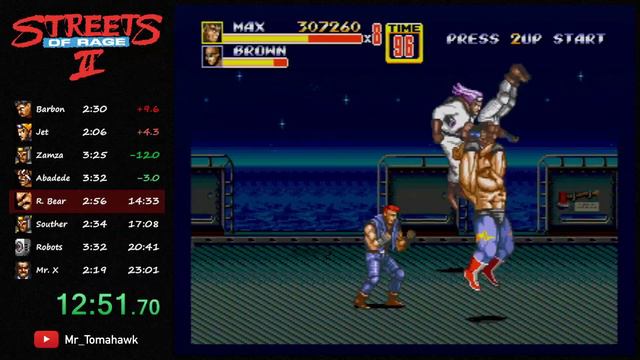 SOLO: Max Normal Speedrun 23:33 (Streets of Rage 2) смотреть онлайн