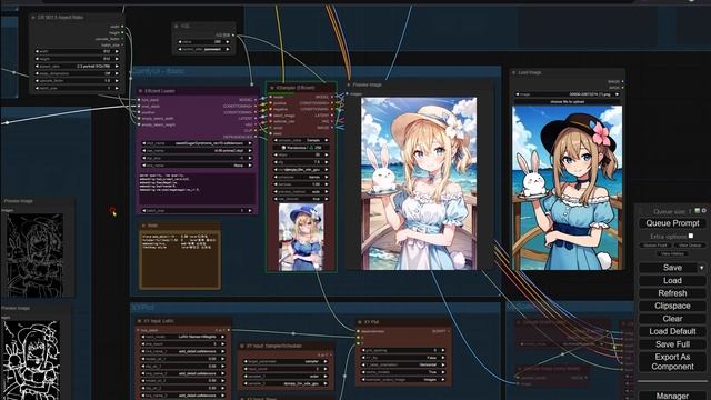 AI ComfyUI - Multi Controlnet смотреть онлайн