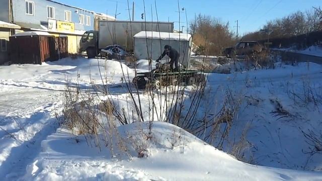 Гусеничная платформа УГВ74 для мотоцикла урал смотреть онлайн