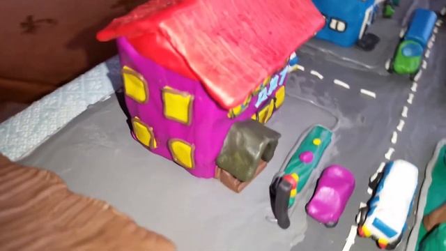 Правила дорожного движения . Поделка из пластилина . смотреть онлайн