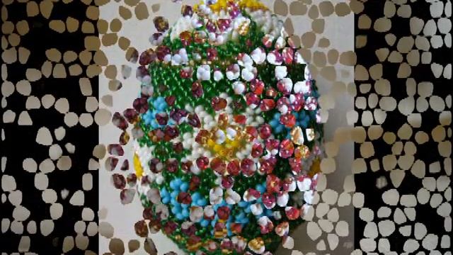 Поделки к Пасхе.Яйца из бисера. смотреть онлайн