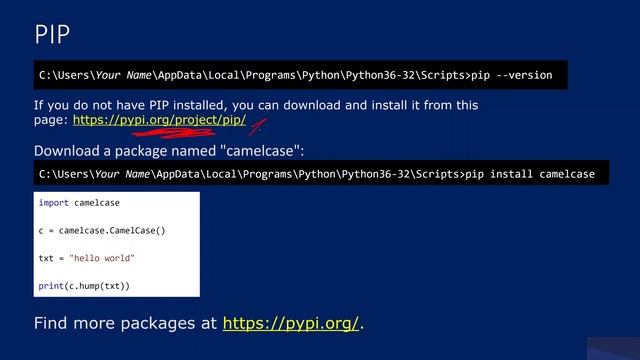 47. PIP in Python смотреть онлайн