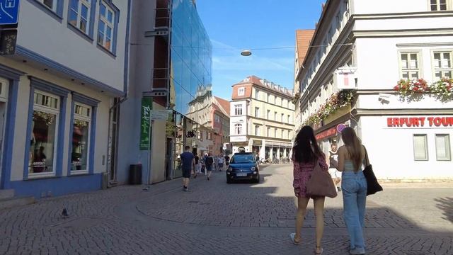 [4K] Erfurt Germany City Walk - Walking Tour at Medieval German Town смотреть онлайн