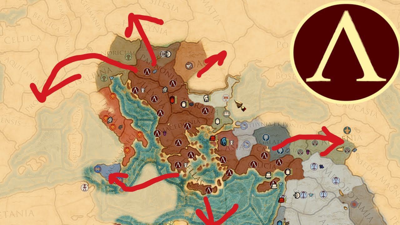 Спарта уже делит мир! Total War Rome 2 смотреть онлайн