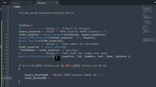 PHP 7 Y MySQLi - Delete (Sentencias preparadas por procedimientos) / #PHPEnCorto 4 смотреть онлайн