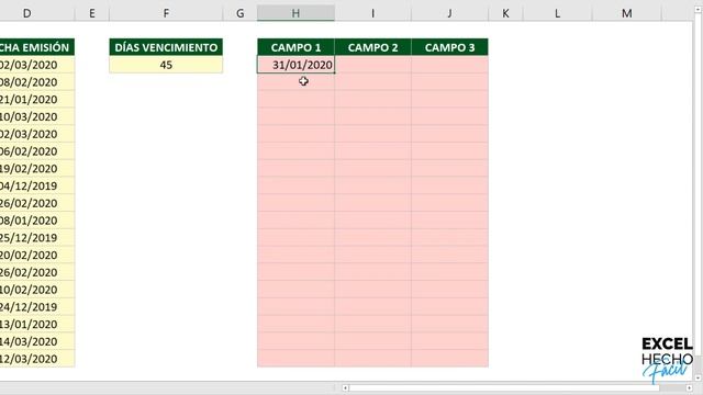Detectar FACTURAS VENCIDAS A 45 DÍAS - Formato Condicional en Excel смотреть онлайн