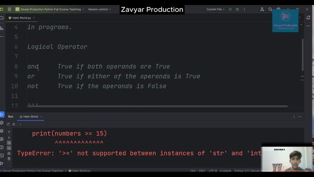 Boolean Logic in Python: Unveiling the Power of True and False#6 смотреть онлайн