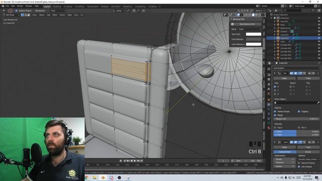 Speed Model Scifi Ship - Blender 2.8 - Created on Live Stream смотреть онлайн