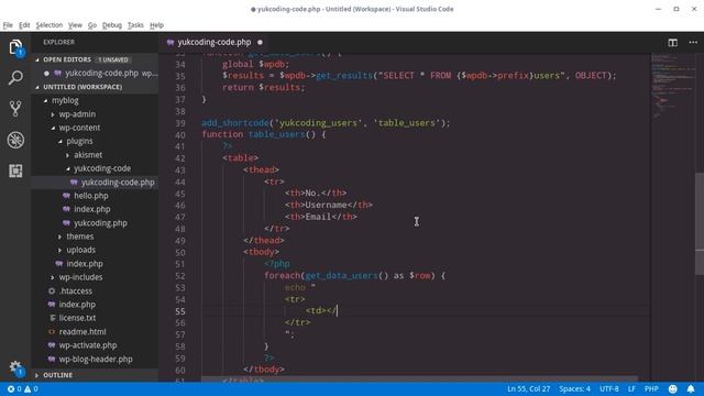 Get Data from Database pada Pembuatan Plugin WordPress (4) смотреть онлайн