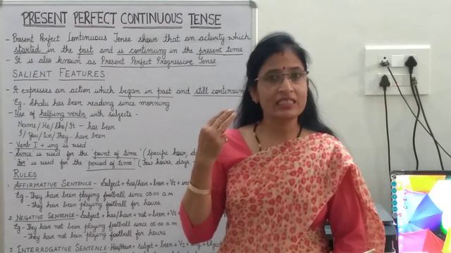 PRESENT PERFECT CONTINUOUS TENSE WITH RULES, EXAMPLES AND EXERCISES | ENGLISH GRAMMAR смотреть онлайн