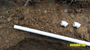 ✅ Укладка провода под землей в пластиковой трубе. Подключение электричества на даче. doRABOTKA
