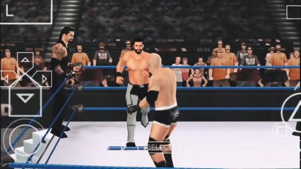 Roman Reigns Seth Rollins vs Brock Lesnar Gold Burg osm Fight game play WWE