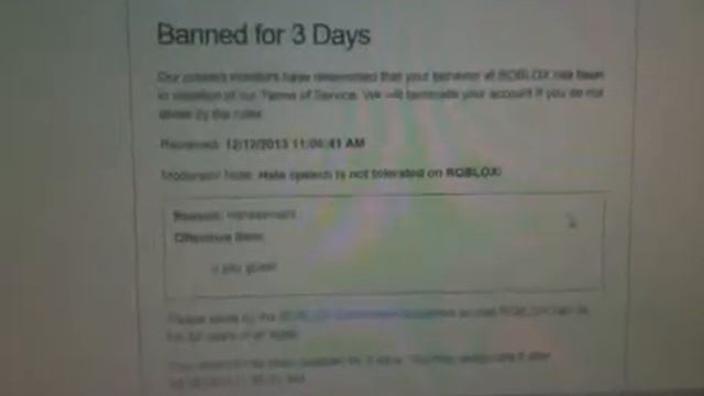 Roblox: I Got Banned For 3 Days! смотреть онлайн