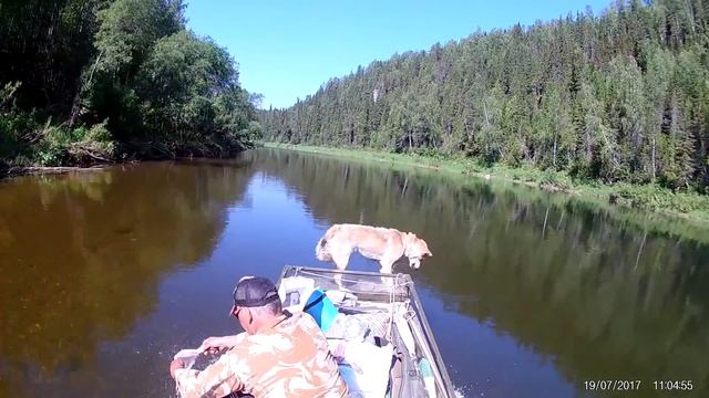 Выходные на лодке- болотоходе, р. Березовая- р. Колва. Июль 2017г. (Часть 1.) смотреть онлайн