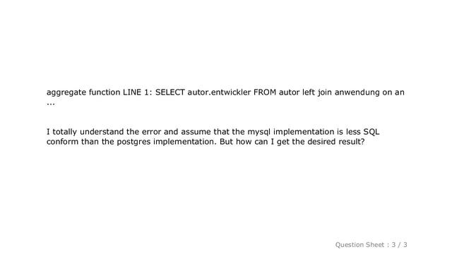 MySQL : Eliminate duplicate rows in a PostgreSQL SELECT statement смотреть онлайн