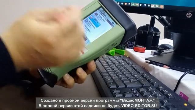 импорт данных (проекта) на контроллер, GPS "Leica GS14", разбивка, съемка смотреть онлайн