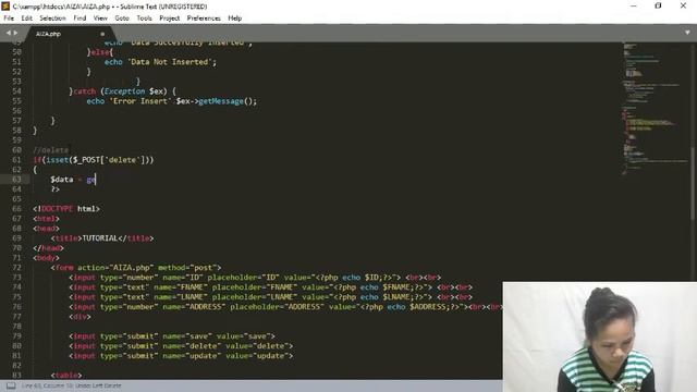Php and Mysql create database with functionality Add, Delete, Update and Search смотреть онлайн