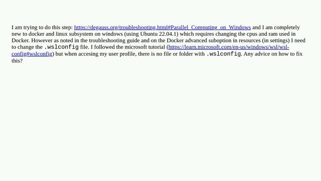 Cannot locate .wslconfig in user profile on windows 11 смотреть онлайн